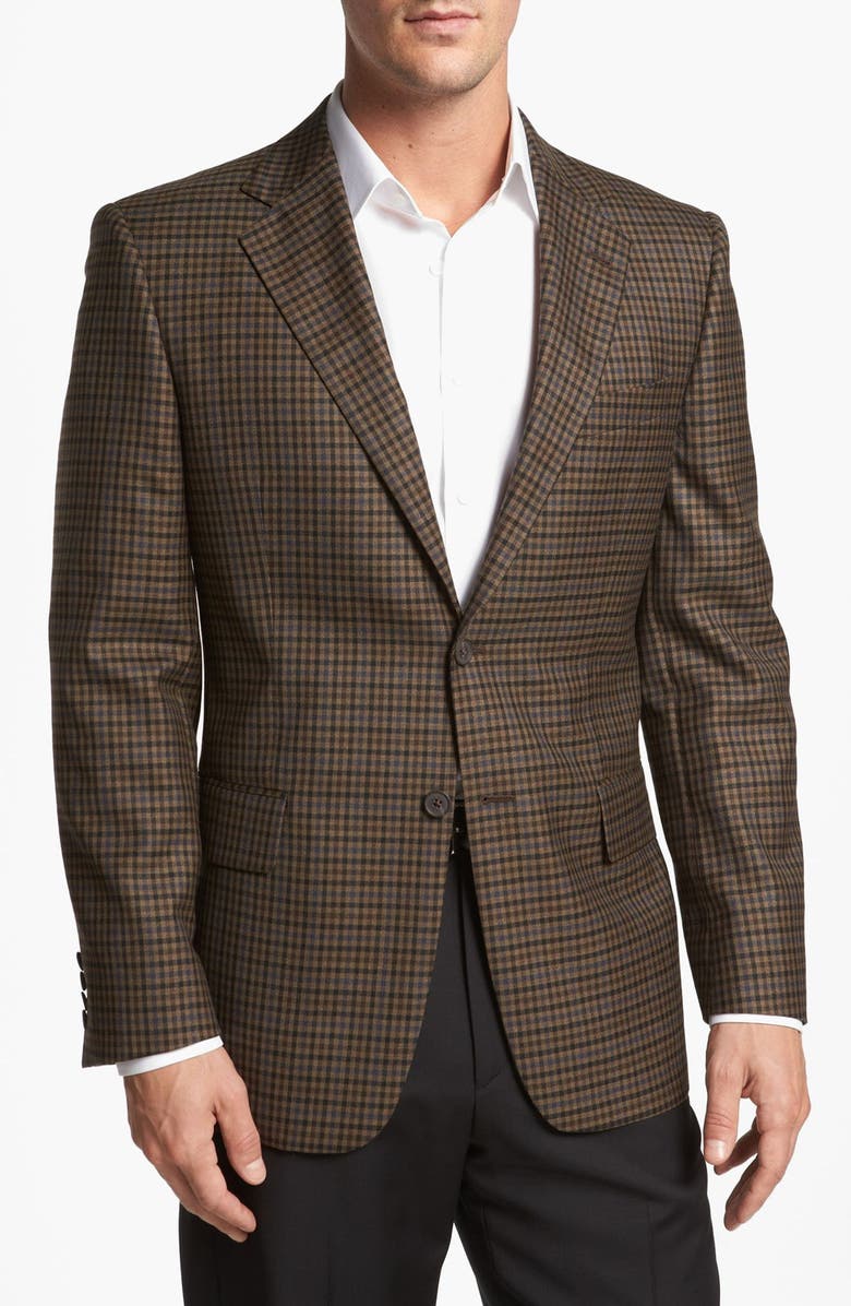Joseph Abboud 'Signature Silver' Check Sportcoat, Main, color, 