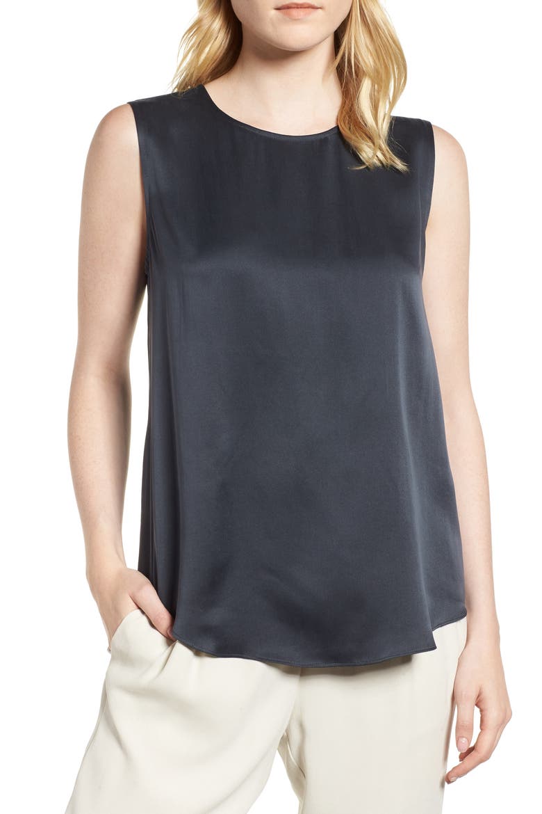 Round Neck Silk Tank video