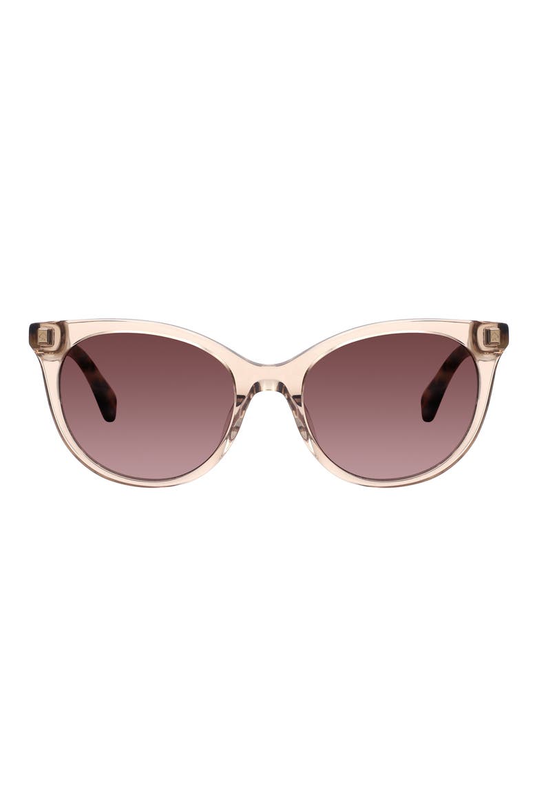karlee 53mm gradient round sunglasses, Main, color, PINK