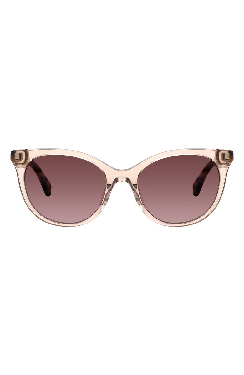 Kate Spade New York karlee 53mm gradient round sunglasses, Main, color, Pink