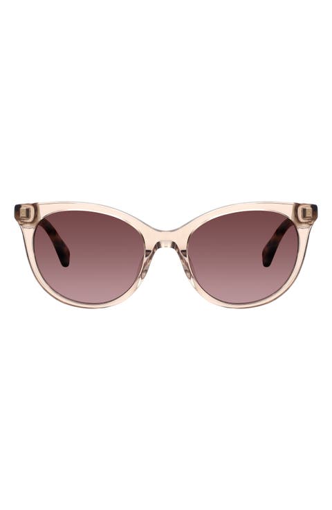 karlee 53mm gradient round sunglasses