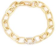 Panacea Crystal Link Chain Bracelet