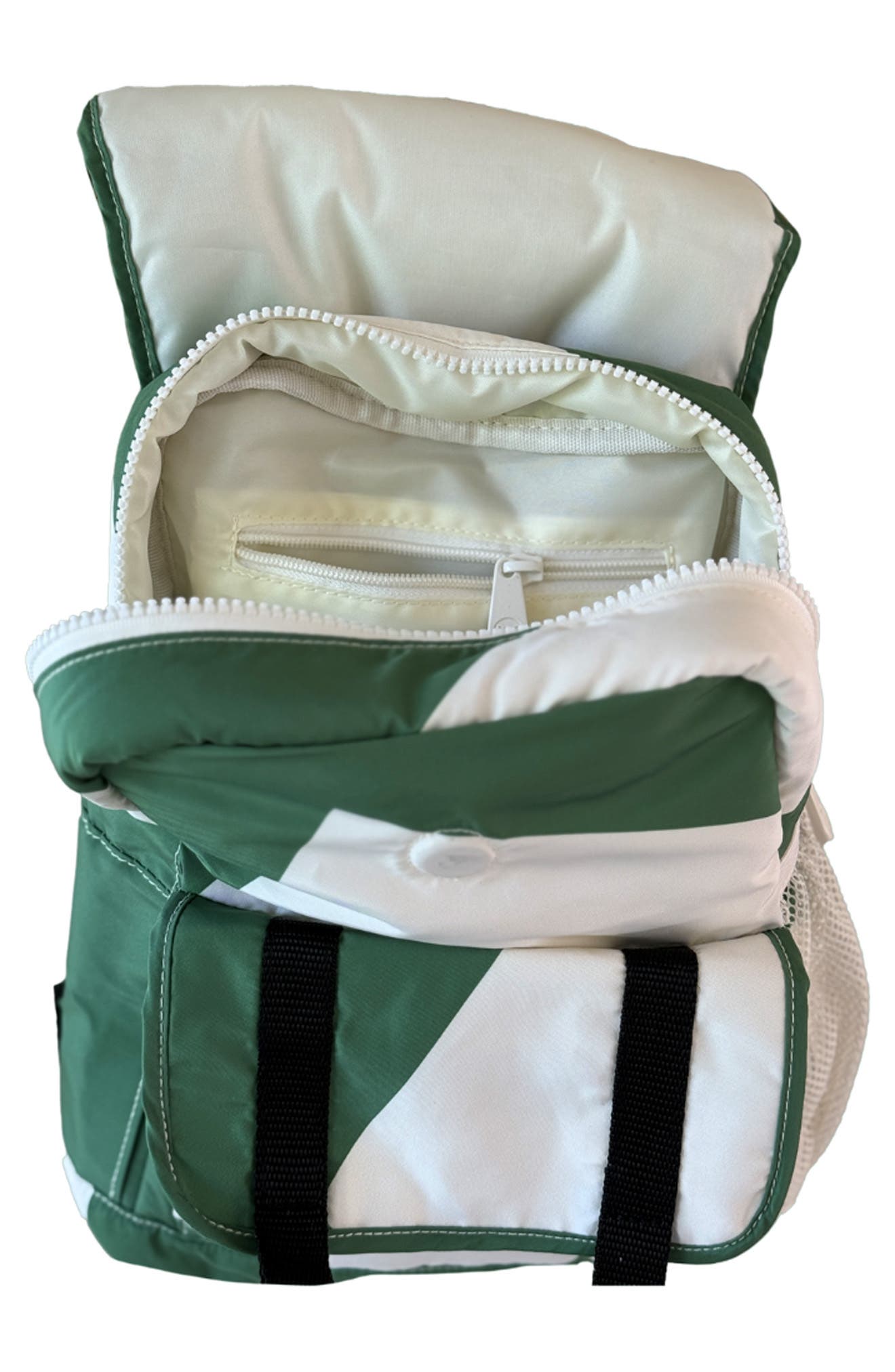 Kid Sized Recycled Materials Backpack, Alternate, color, GREEN GRAPHIC