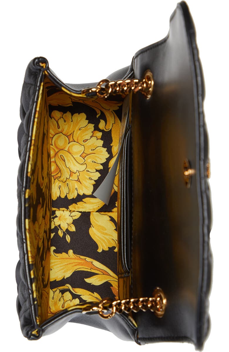 Versace Virtus Quilted Evening Bag, Alternate, color,