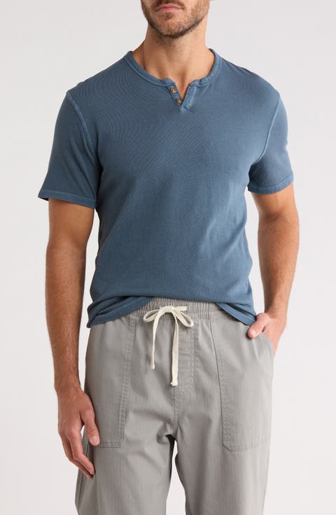 Burnout Notch Neck T-Shirt