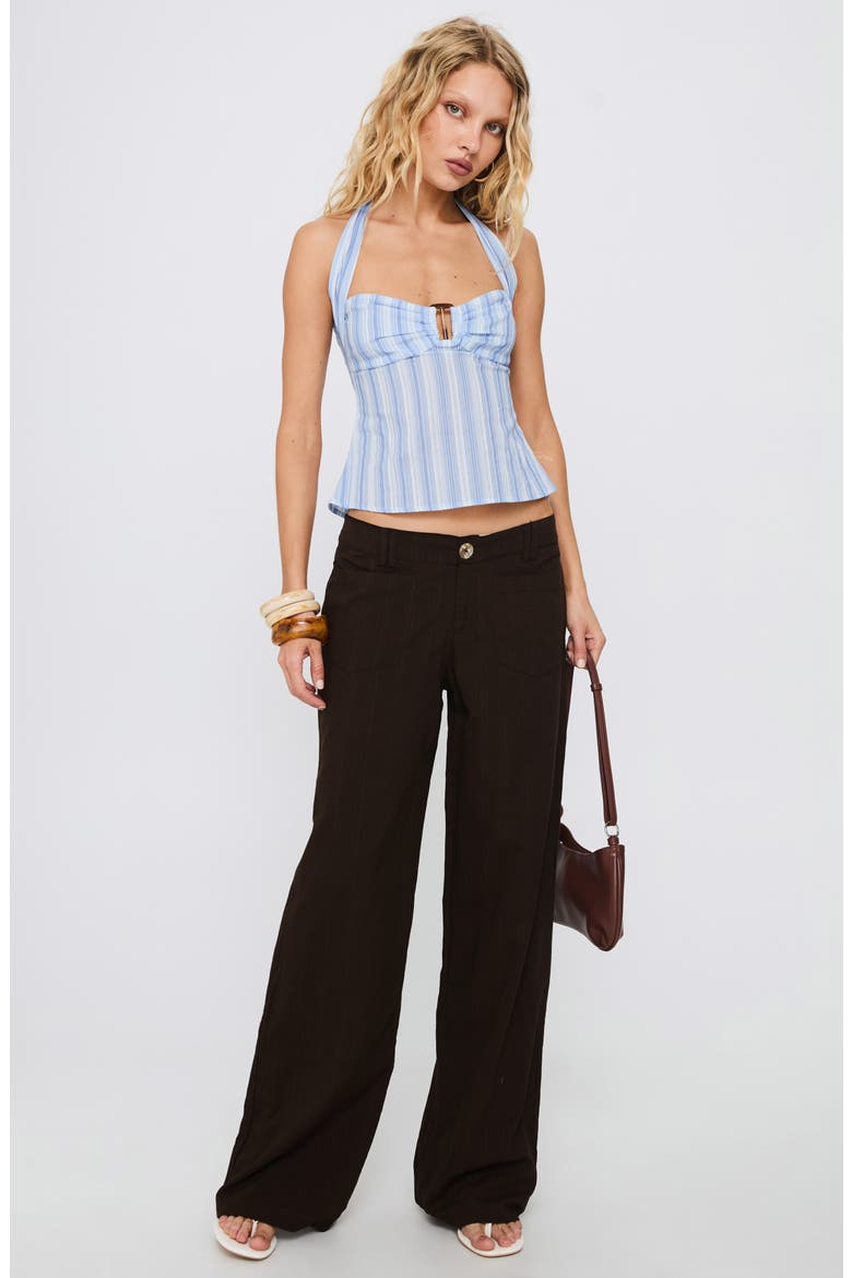 Isabetta Halter Top, Alternate, color, BLUE STRIPE