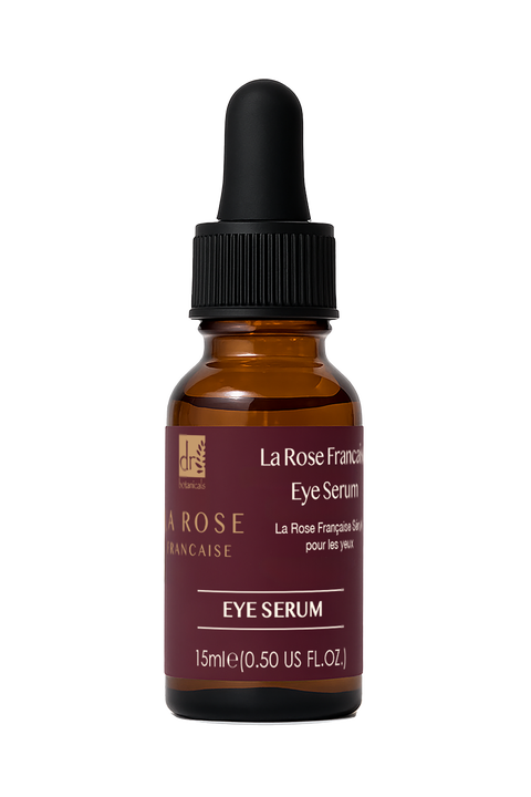 Dr Botanicals La Rose Française Eye Serum for Dark Circles, Puffiness & Glow 15ml