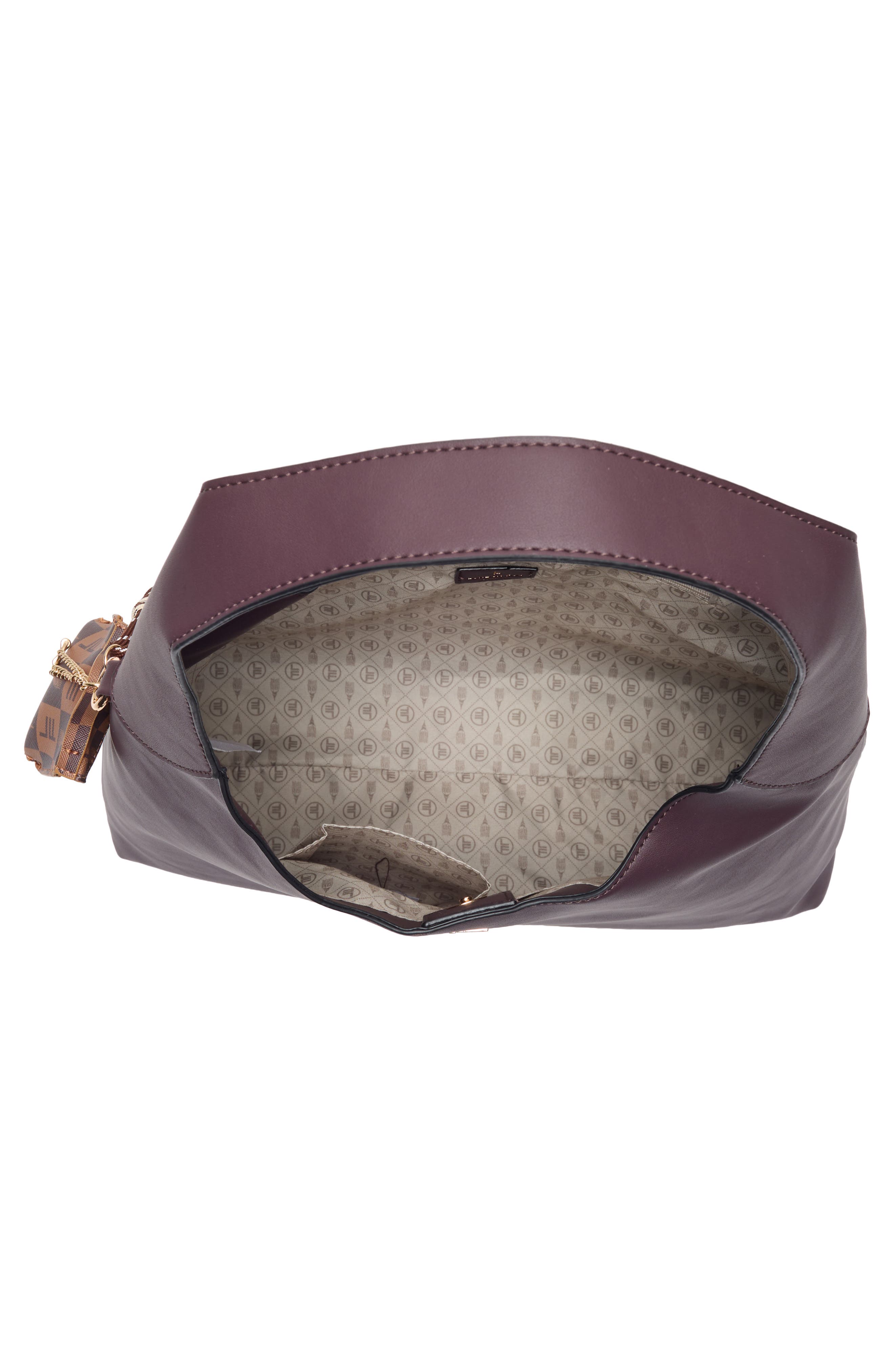 Shopper Tote with Bag Charm, Alternate, color, CHOCOLATE