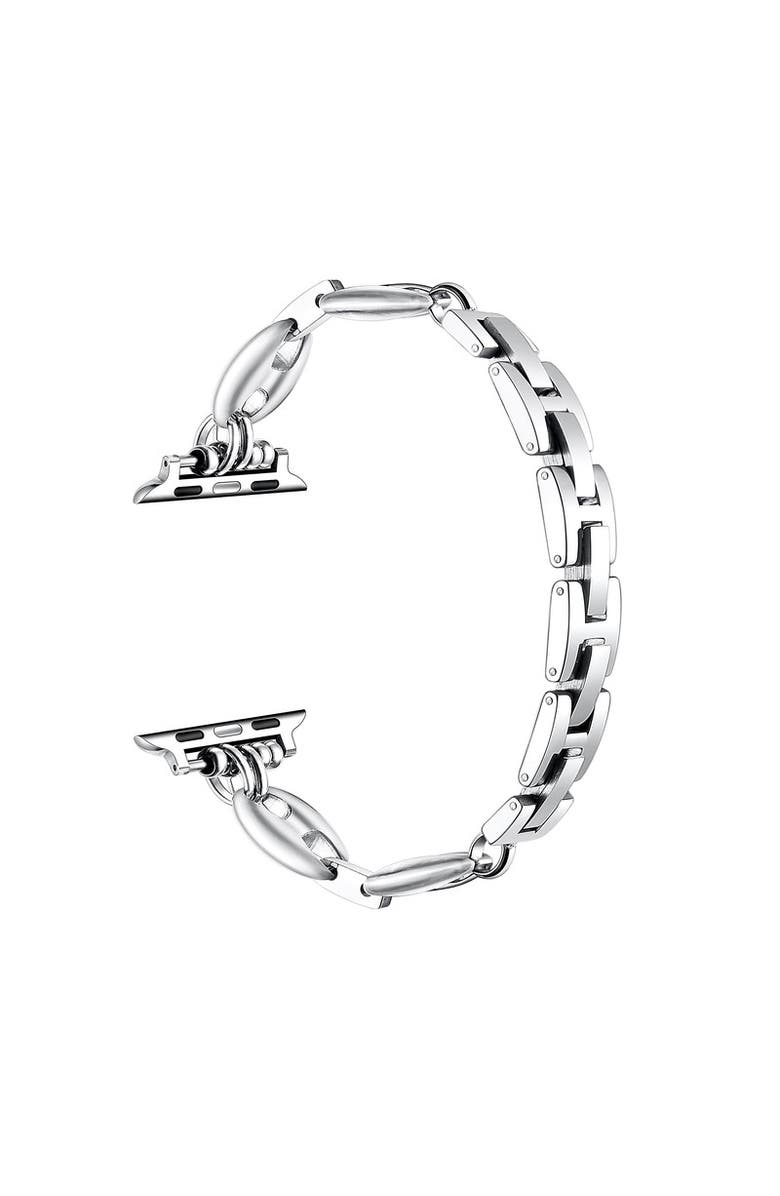 Posh Tech Poppy Rhinestone Band for Apple Watch, Alternate, color, Silver