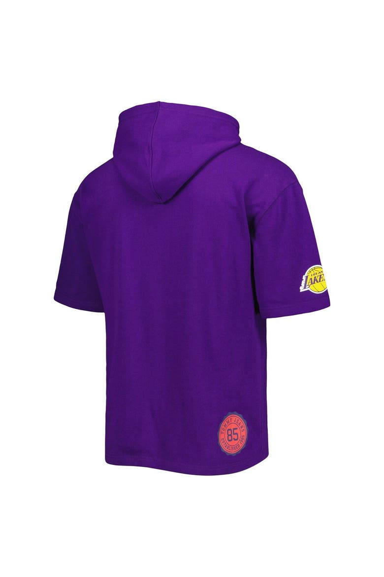 Men's Tommy Jeans Purple/White Los Angeles Lakers Matthew 2 In 1 T-Shirt & Hoodie Combo Set, Alternate, color, Purple