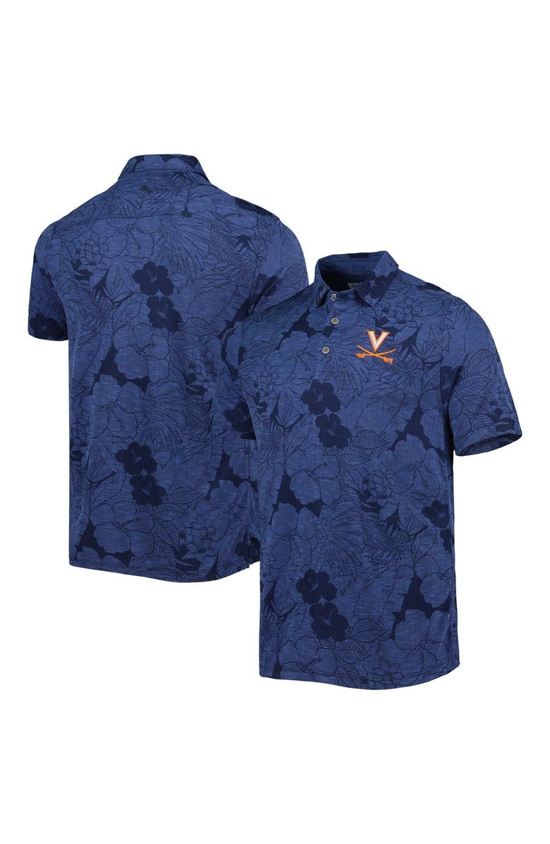 Tommy Bahama Men's Tommy Bahama Navy Virginia Cavaliers Miramar Blooms Polo, Main, color,