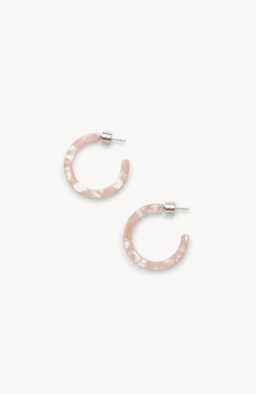 MACHETE Mini Hoops in Peach Shell 