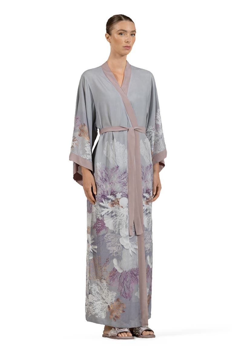 Tethys Women's robe, Alternate, color, Grey
