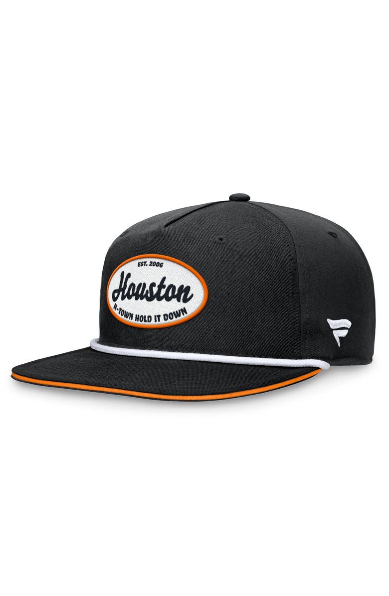 FANATICS Men's Fanatics Branded Black Houston Dynamo FC Iron Golf Snapback Hat, Alternate, color, 