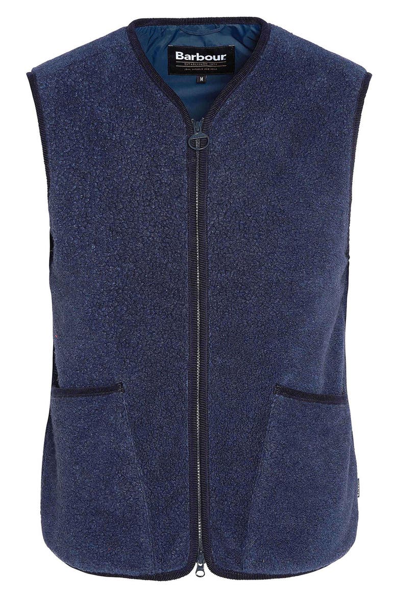 Liddesdale Wool Blend Fleece Vest, Alternate, color, NAVY