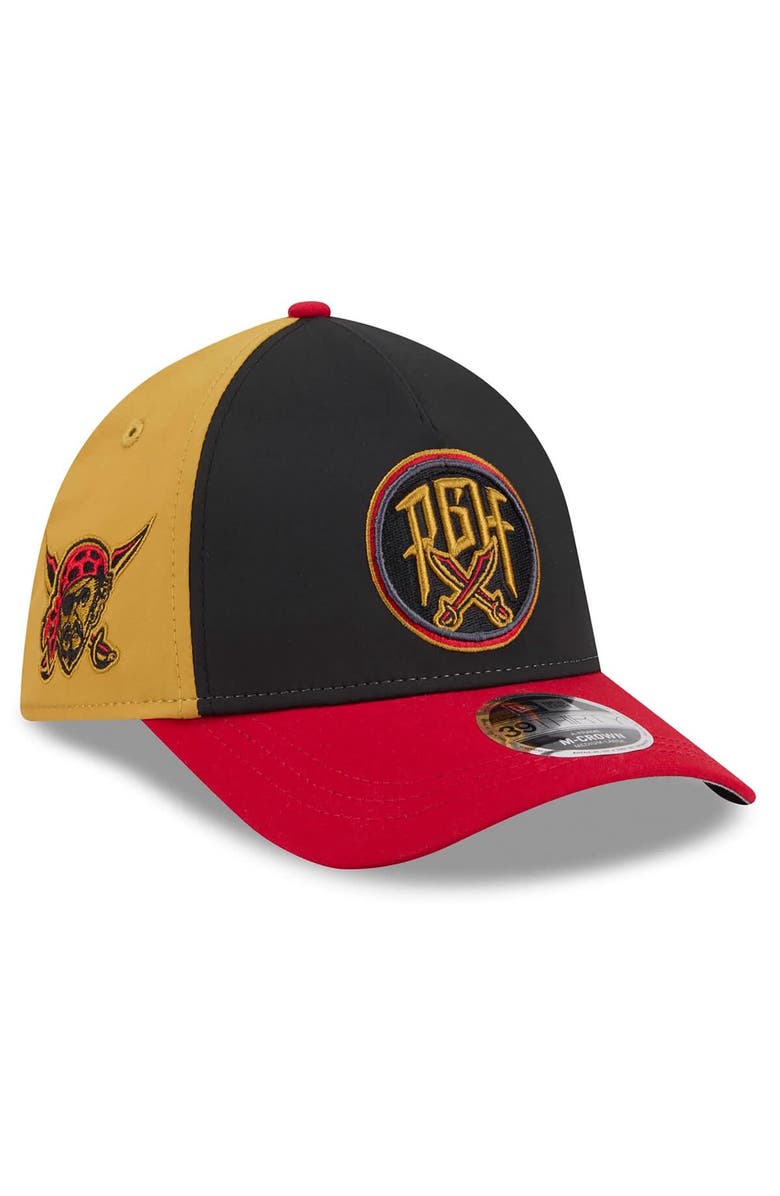 New Era Men's New Era Black/Red Pittsburgh Pirates 2026 City Connect M-Crown A-Frame 39THIRTY Flex Hat, Main, color, Black