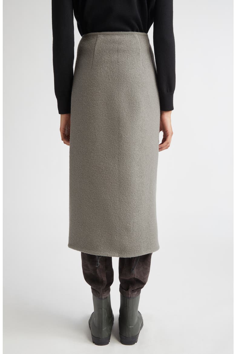 Walker Wool Fleece Wrap Skirt, Alternate, color, CAMOSCIO FELTED