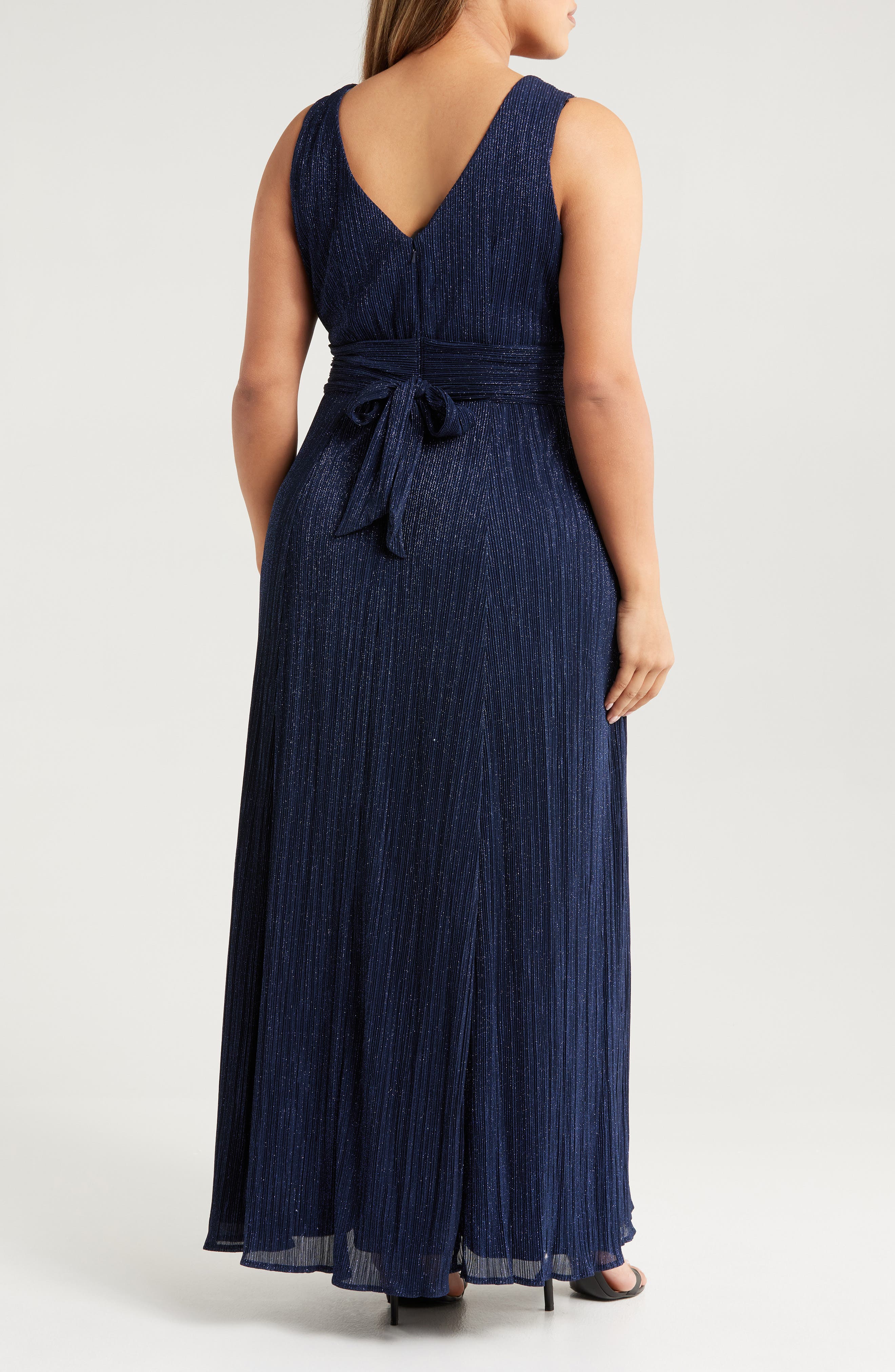 Shimmer Mesh Sleeveless Gown - image 2
