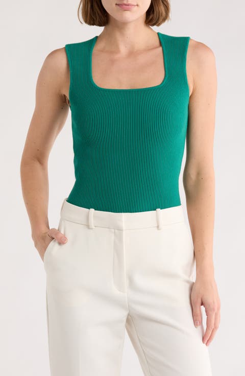 Square Neck Sweater Tank