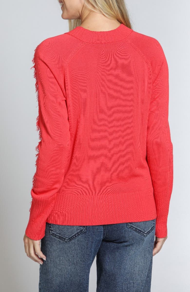 APNY Fringe Detail Cotton Sweater, Alternate, color,