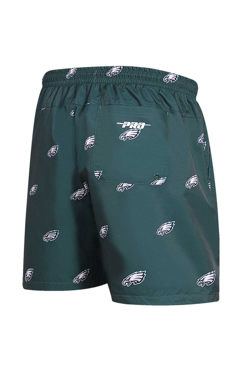 PRO STANDARD Men's Pro Standard Midnight Green Philadelphia Eagles Allover Print Mini Logo Shorts, Alternate, color, 