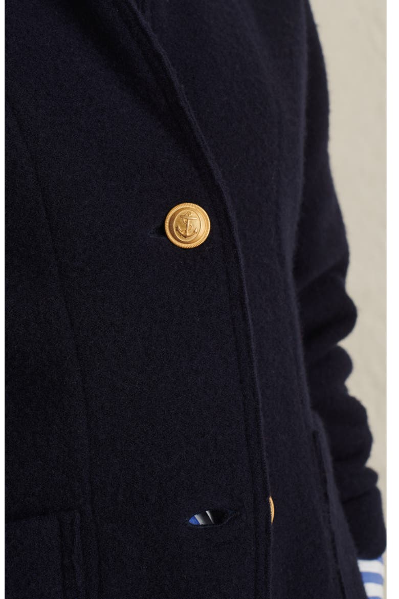 Merino Wool Sweater Jacket, Alternate, color, NAVY