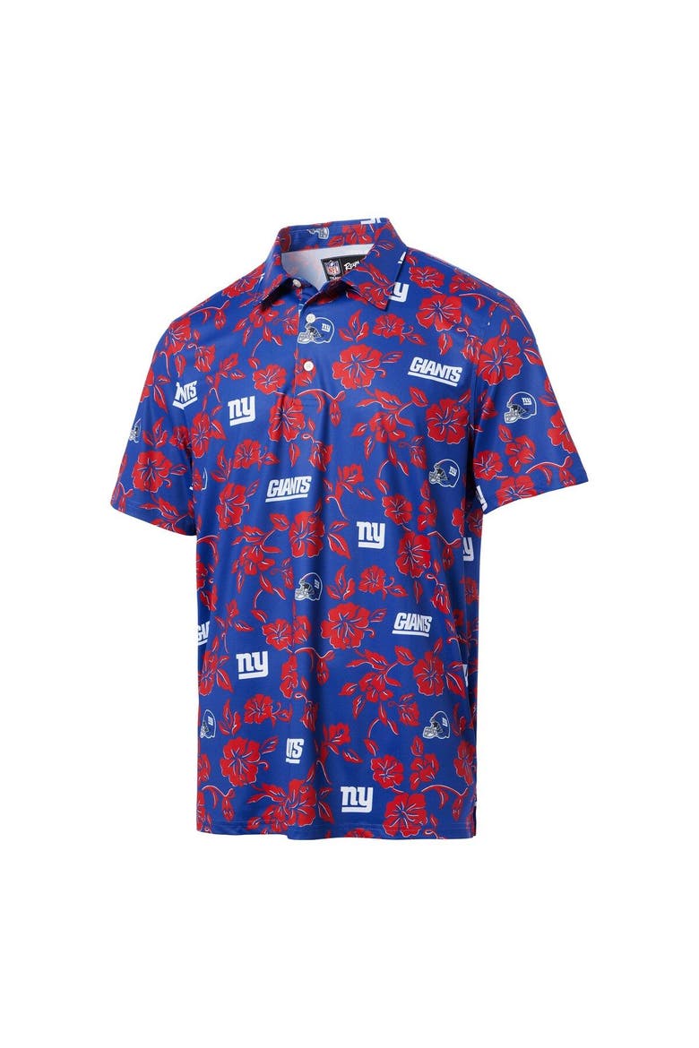 Men's Reyn Spooner Royal New York Giants Pua Performance Polo, Alternate, color, Royal