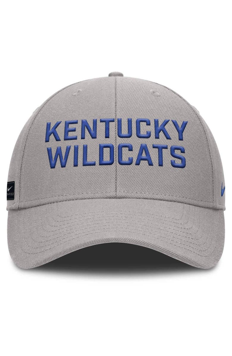 Nike Men's Nike  Gray Kentucky Wildcats Rise Practice Adjustable Hat, Alternate, color, Gray