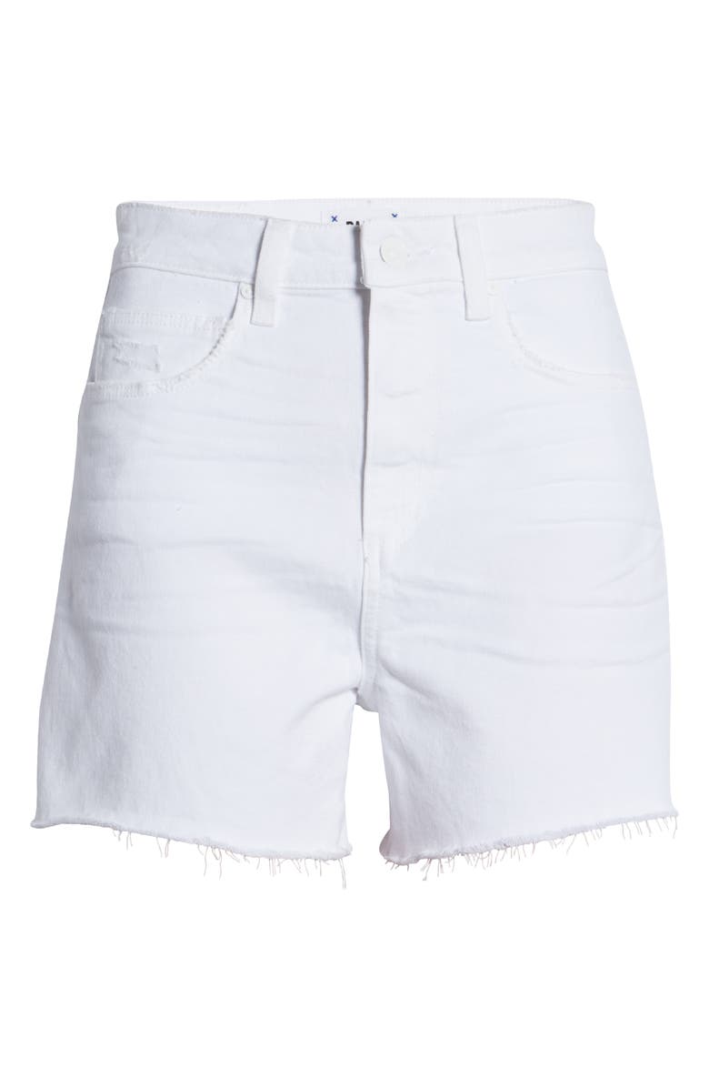 PAIGE Margot Denim Shorts, Alternate, color, Lvd Crsp W