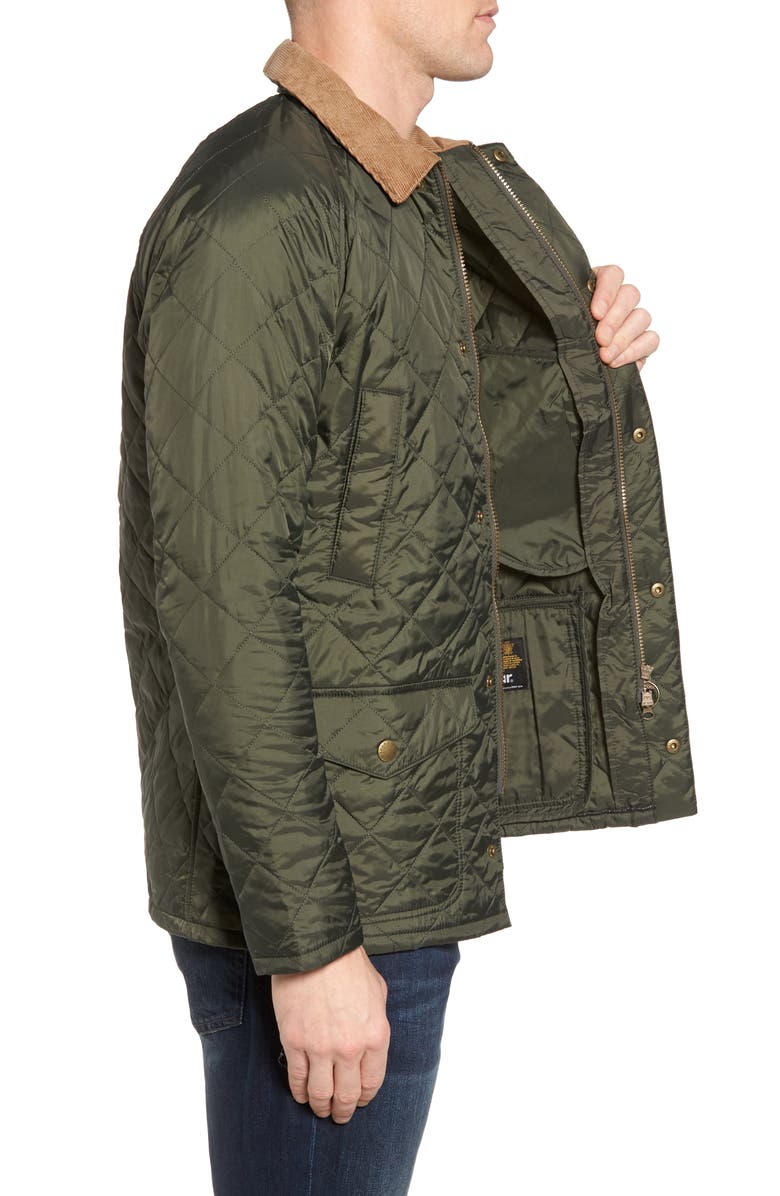 Barbour 'Canterdale' Slim Fit Water-Resistant Diamond Quilted Jacket, Alternate, color,