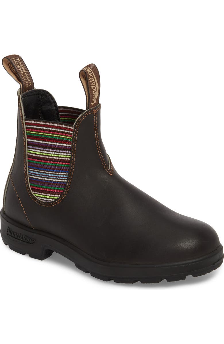 Blundstone Footwear Gender Inclusive Black Chelsea Boot, Main, color, Brown/Multi