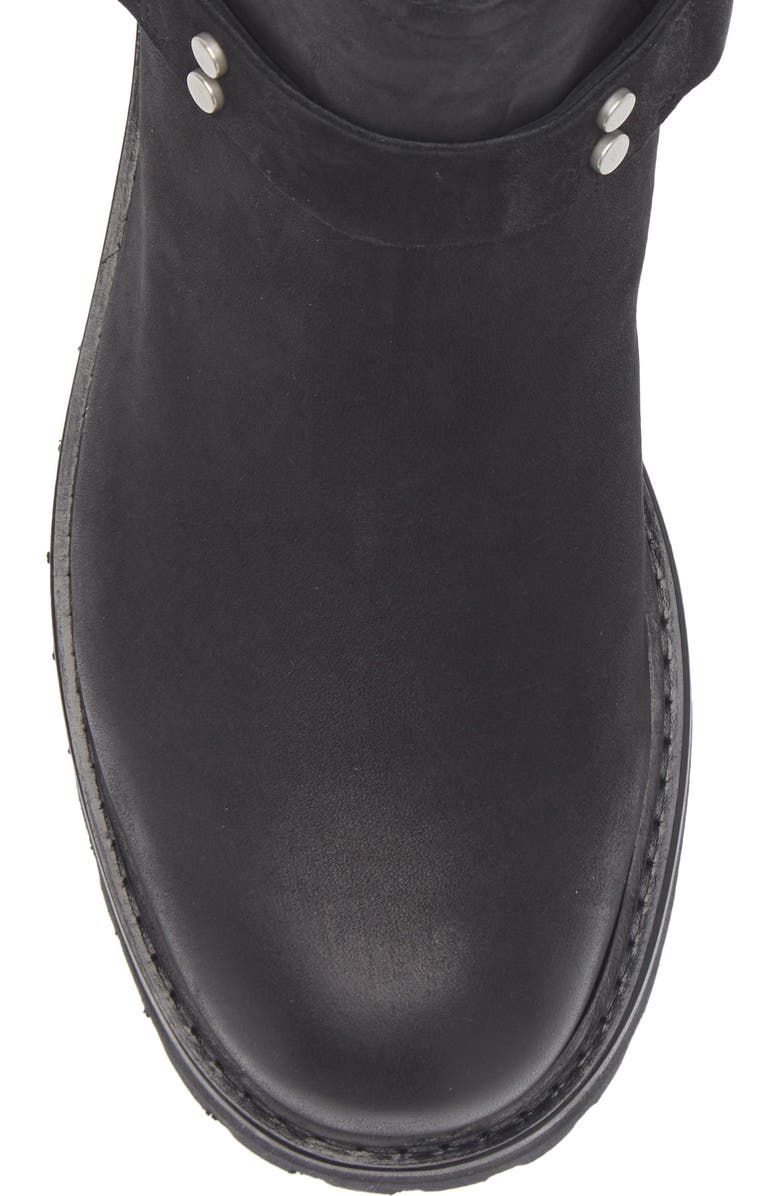 AllSaints Maddie Lug Sole Biker Boot, Alternate, color, Washed Black