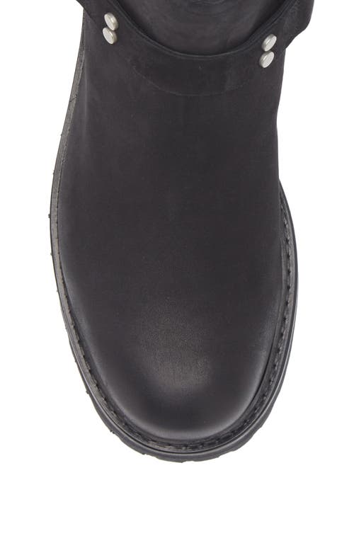 Allsaints Maddie Lug Sole Biker Boot In Black