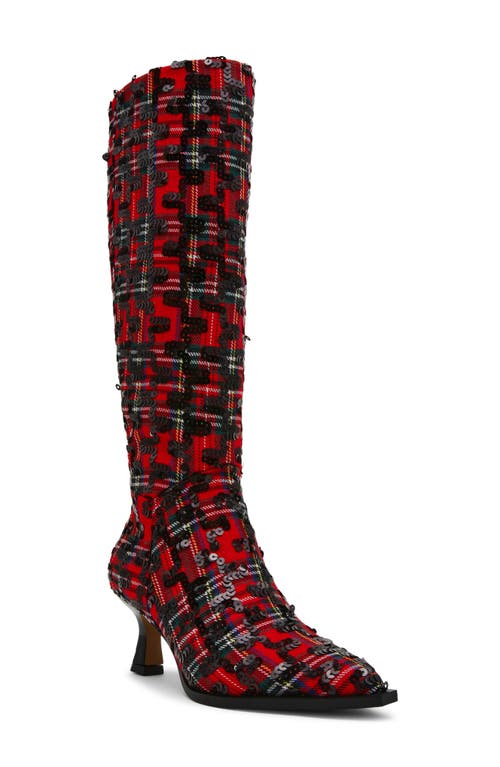 Betsey Johnson Pamella Knee High Boot In Multi