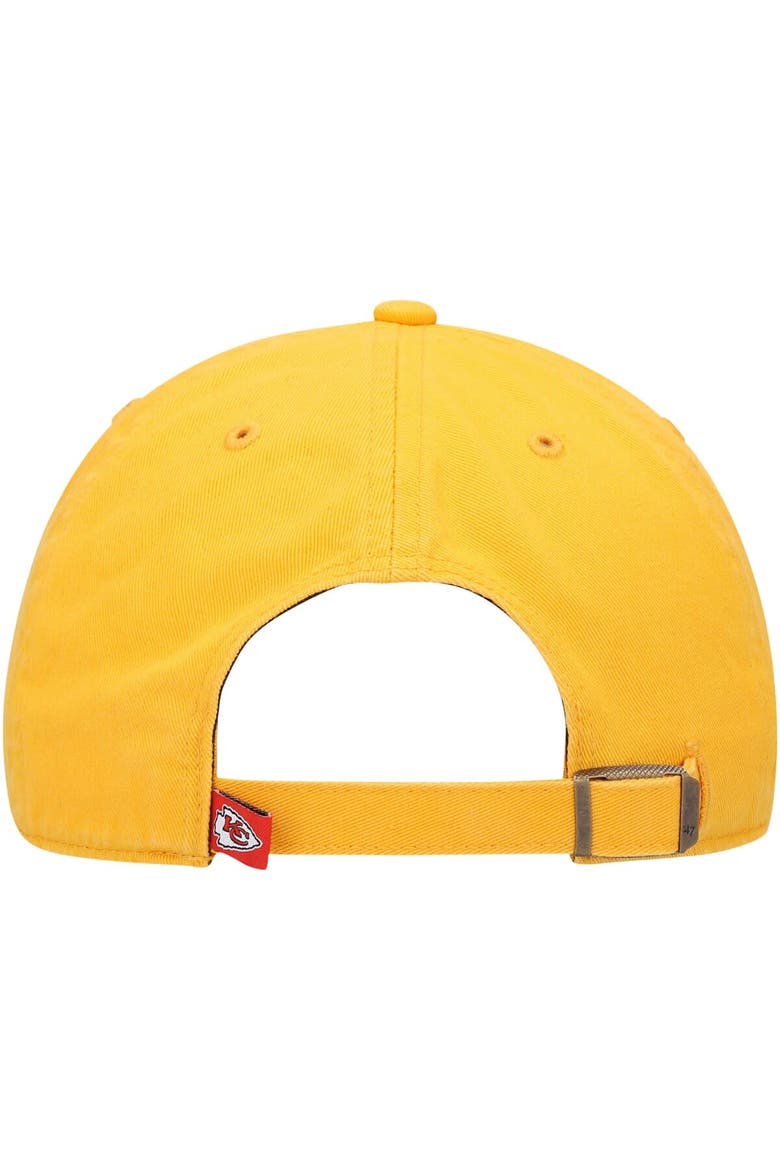 Men's '47 Gold Kansas City Chiefs Secondary Clean Up Adjustable Hat, Alternate, color, Gold