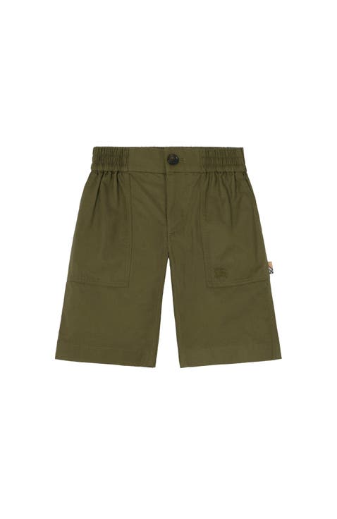 Cotton Twill Cargo Shorts