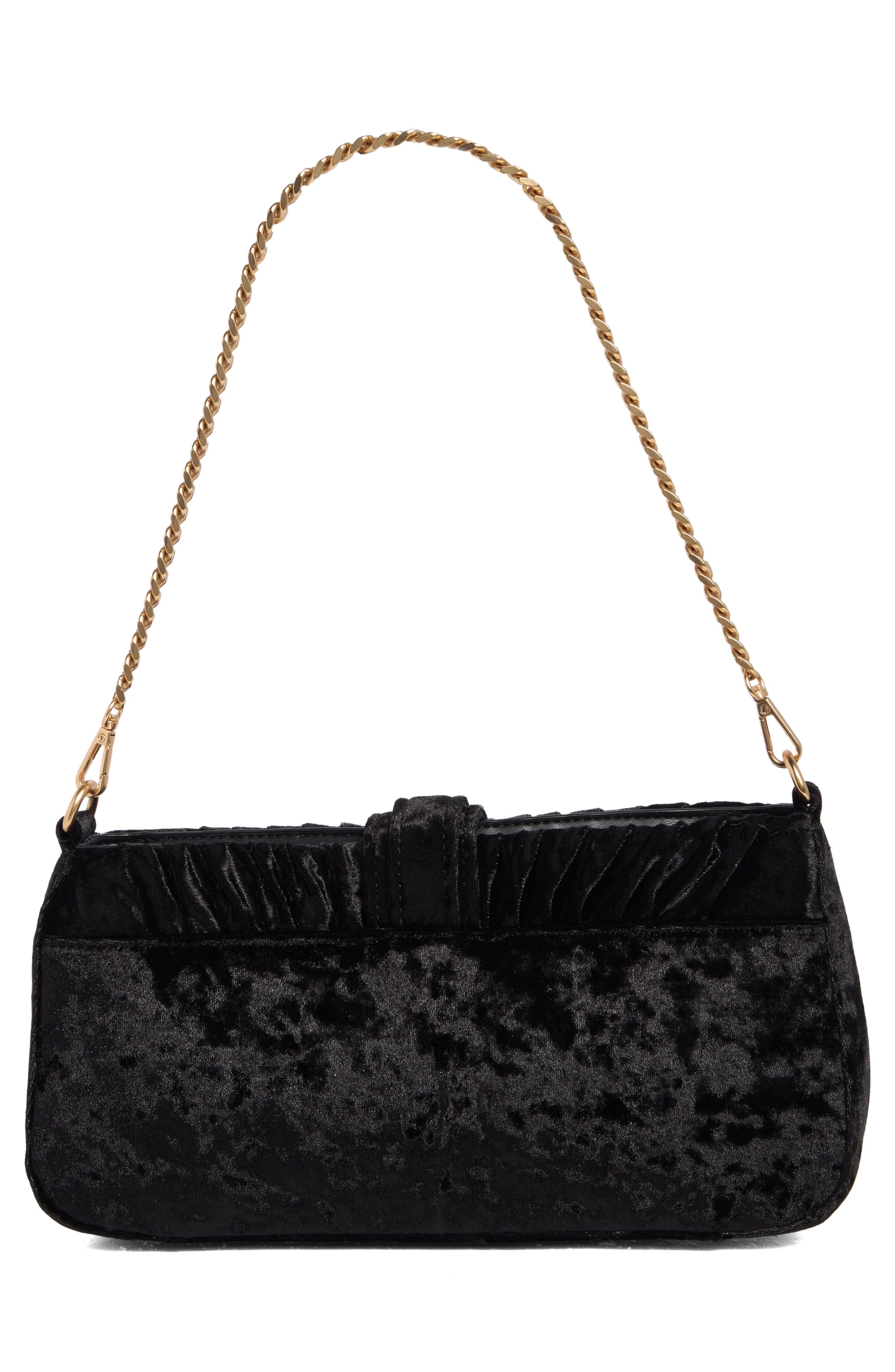 Sam Edelman Ellie Pleated Clutch, Alternate, color, Black