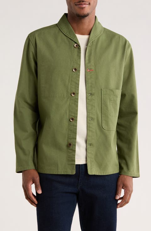 Organic Cotton Canvas Shepherds Shirt Jacket