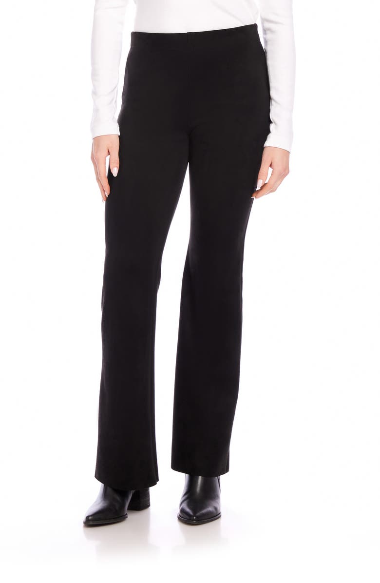 Karen Kane Faux Suede Bootcut Pants, Main, color,