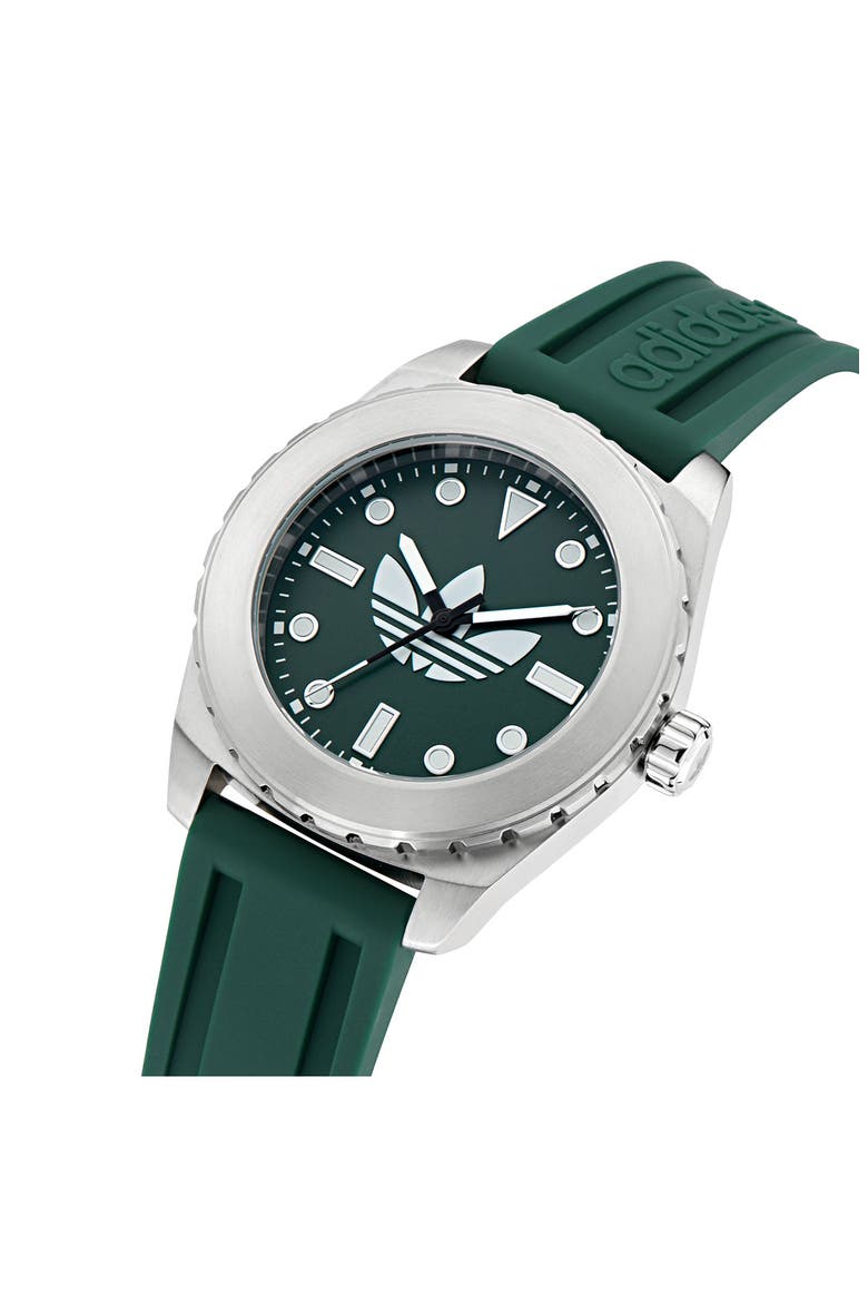 The Discoverer One Green Silicone Strap Watch, 44mm, Alternate, color, GREEN