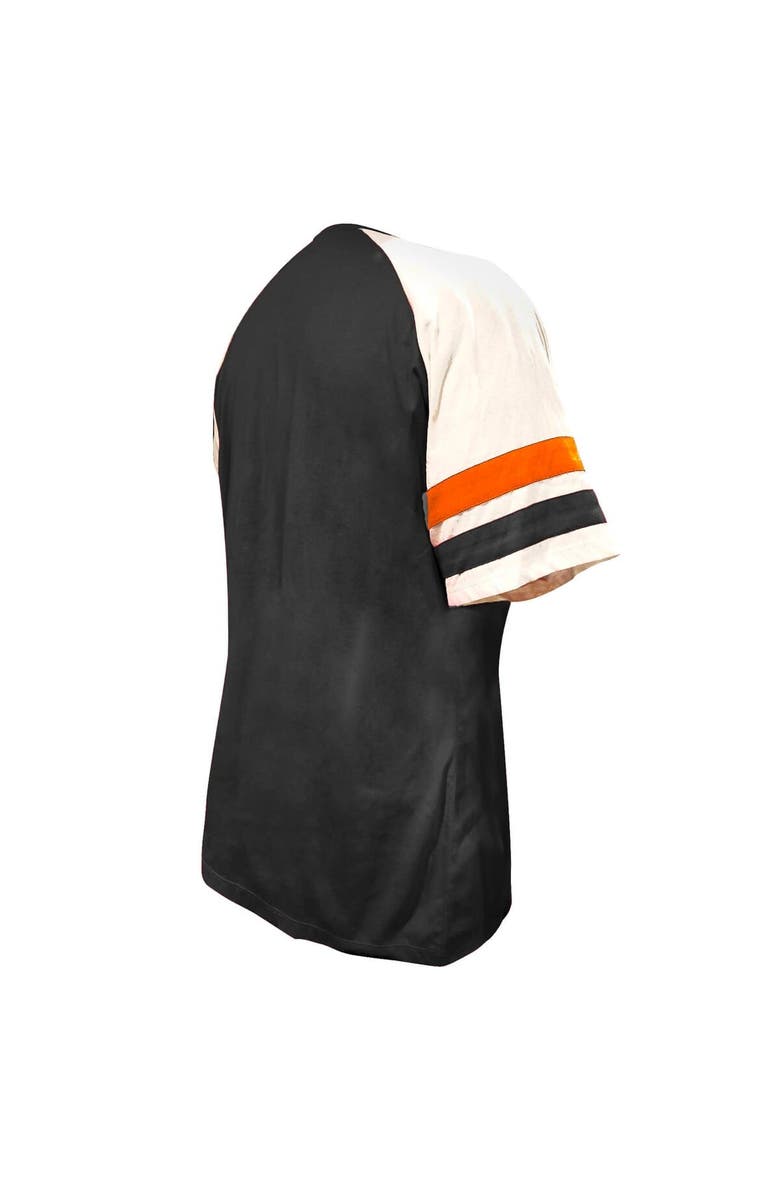 PROFILE Women's Profile Black San Francisco Giants Arched Notch Neck T-Shirt, Alternate, color, Black