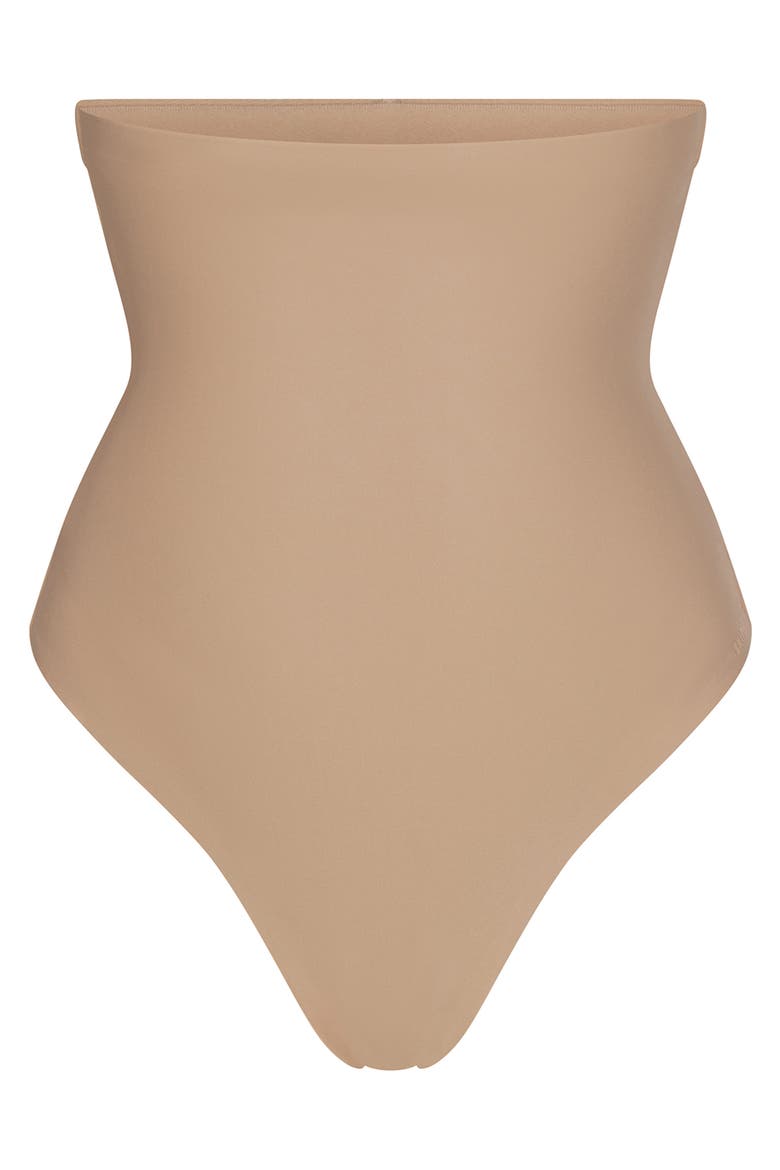 Body Core Sculpt High Waist Thong, Alternate, color, CLAY
