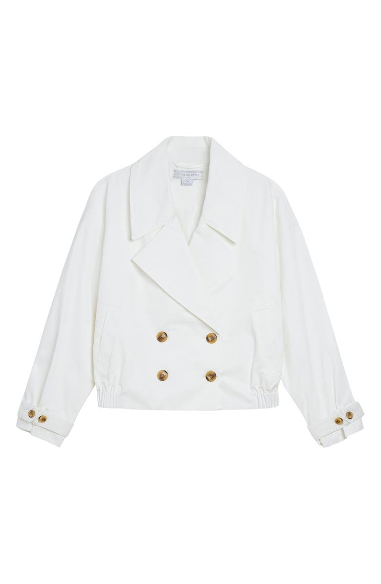 Noize Short Trench Coat, Alternate, color, White