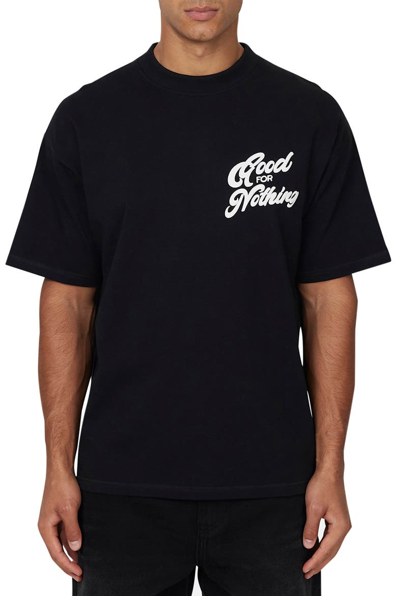 Funk Oversized  T-shirt, Main, color, Black