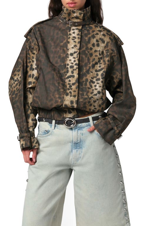 Apparis Thea Leopard Print Rain Jacket In Leopard