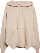 Rick Owens Hun Alpaca & Wool Blend Sweater Hoodie
