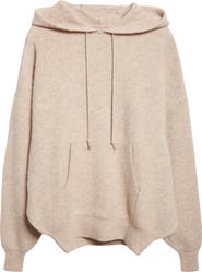 Rick Owens Hun Alpaca & Wool Blend Sweater Hoodie