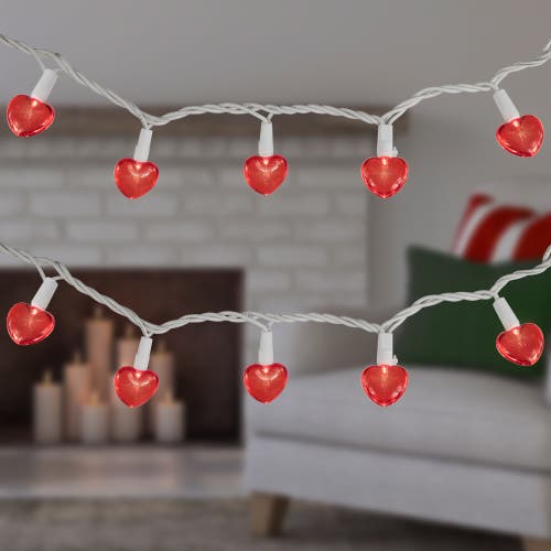 Northlight 20-count Red Led Mini Hearts Valentine's Day Lights In Red