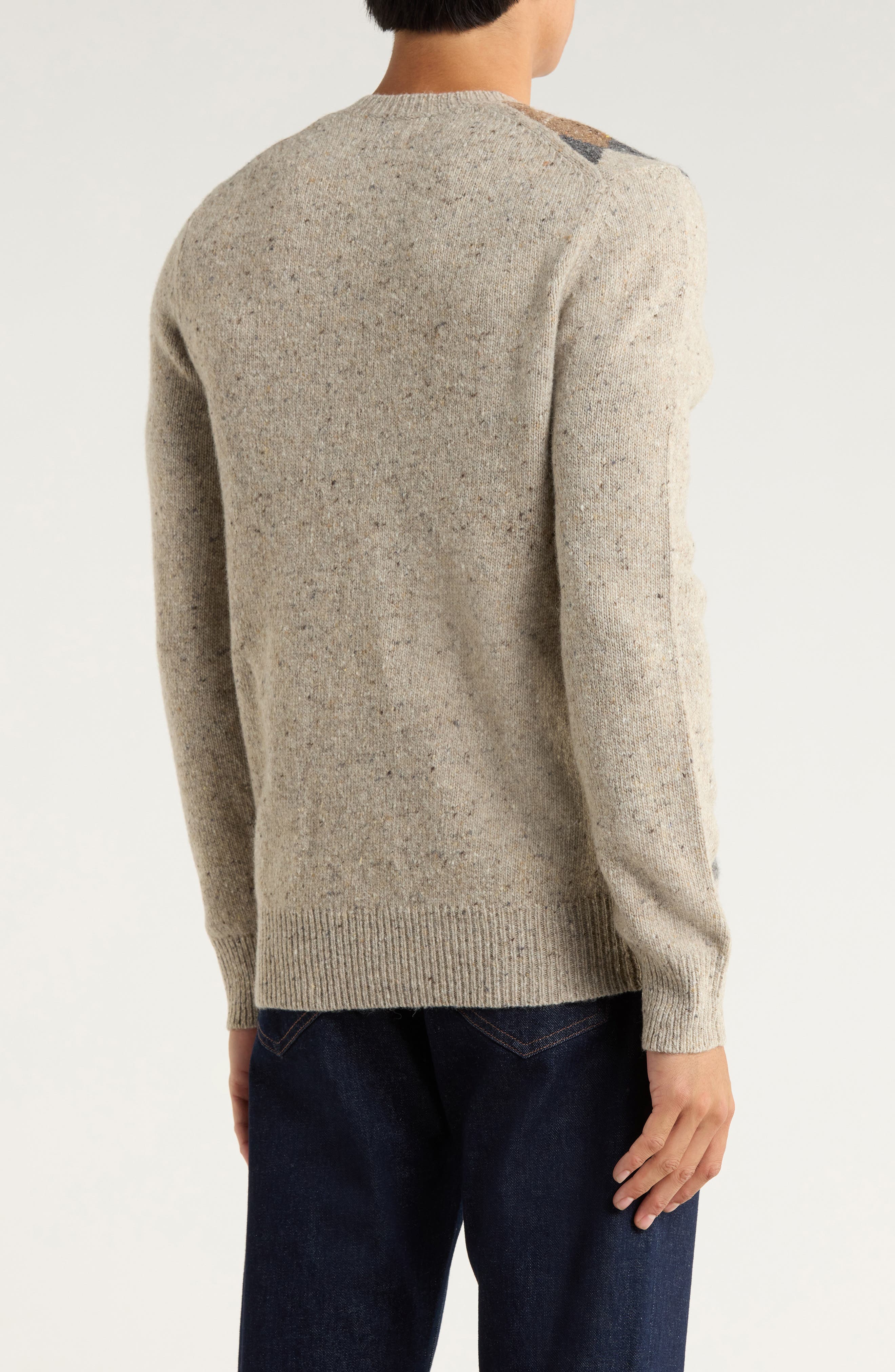 Donegal Argyle V-Neck Sweater - image 2