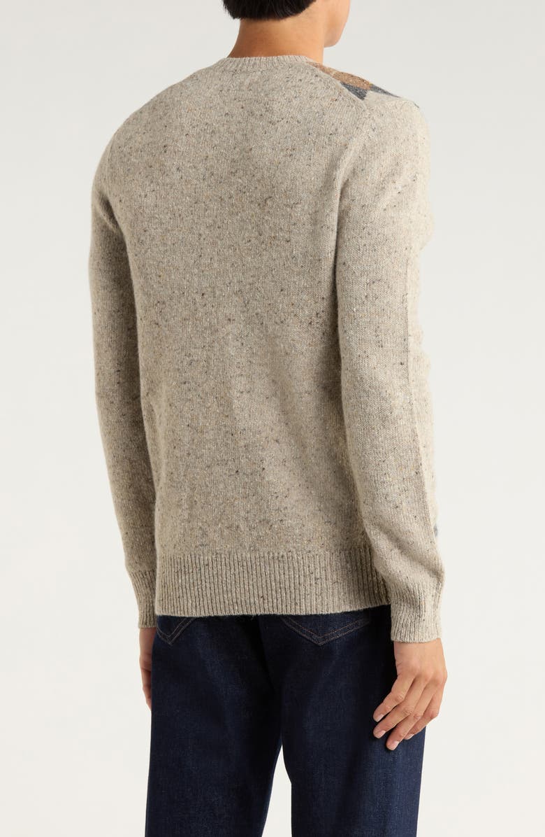 Brooks Brothers Donegal Argyle V-Neck Sweater, Alternate, color,